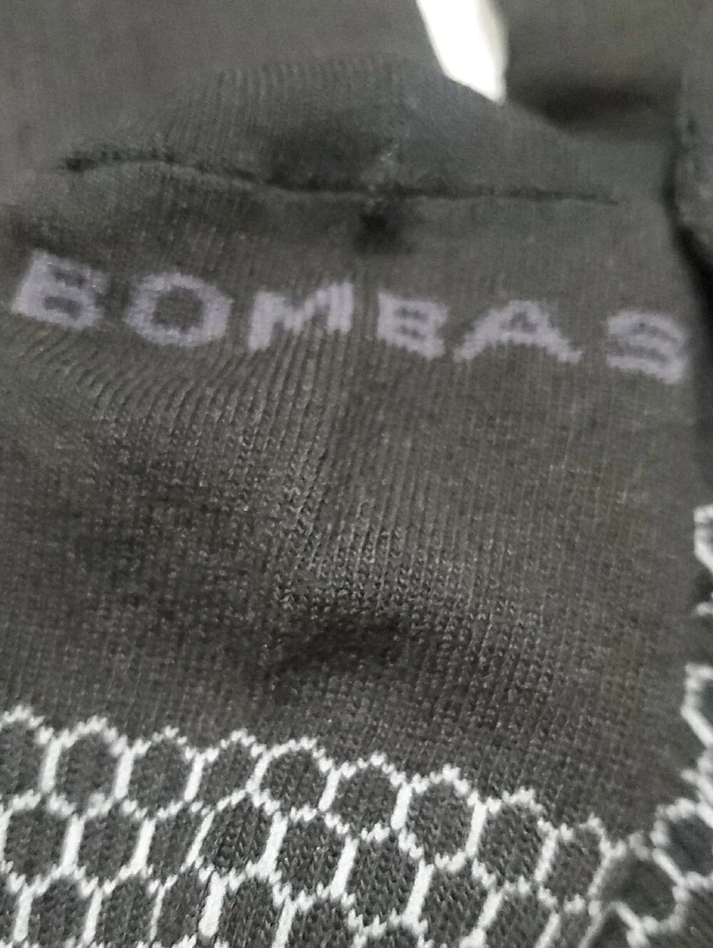 Bombas Queen Bee Black Athletic Crew with Subtle Grey Accents - HALF CALF 3 pack
